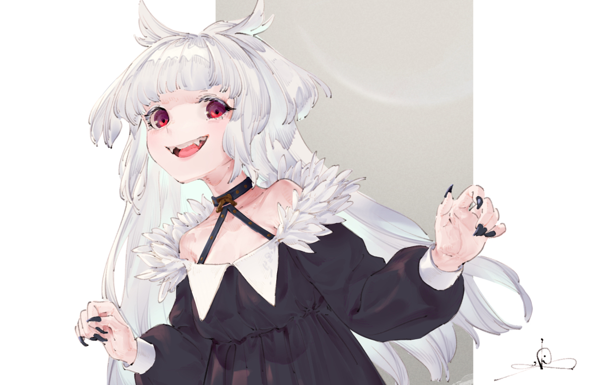 This is a pixiv picture whose title is 人狼ゴシック.