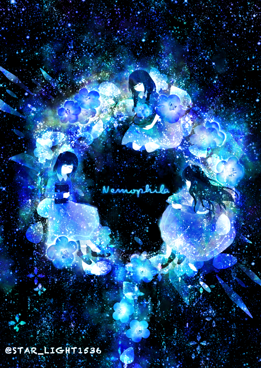 This is a pixiv picture whose title is Nemophila.