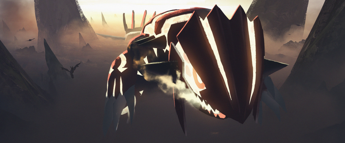 This is a pixiv picture whose title is 終わりの大地.