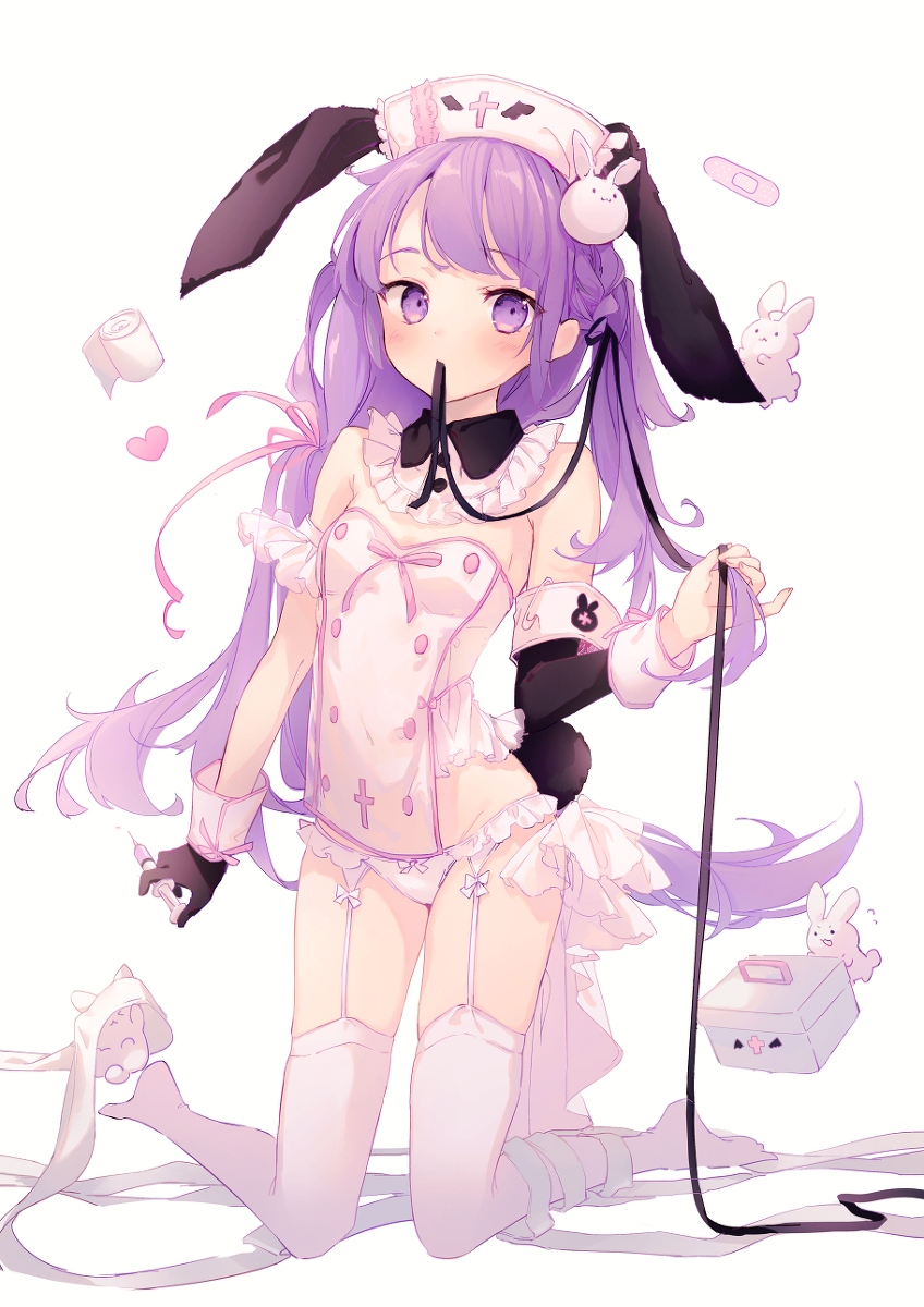 This is a pixiv picture whose title is 🐰.