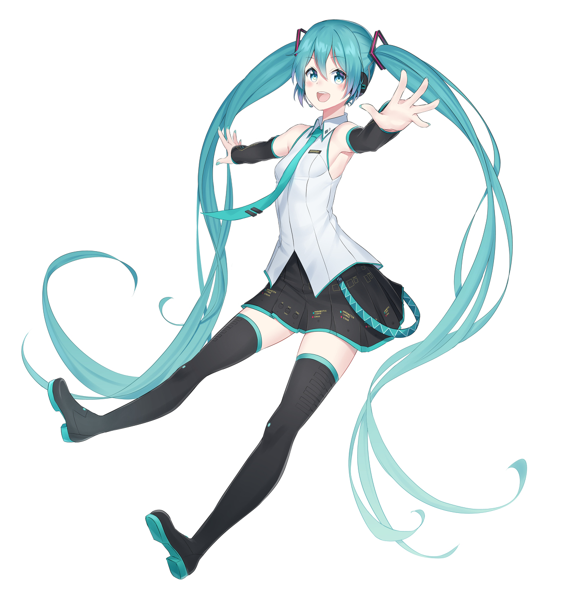 This is a pixiv picture whose title is 初音ミクｖ３.