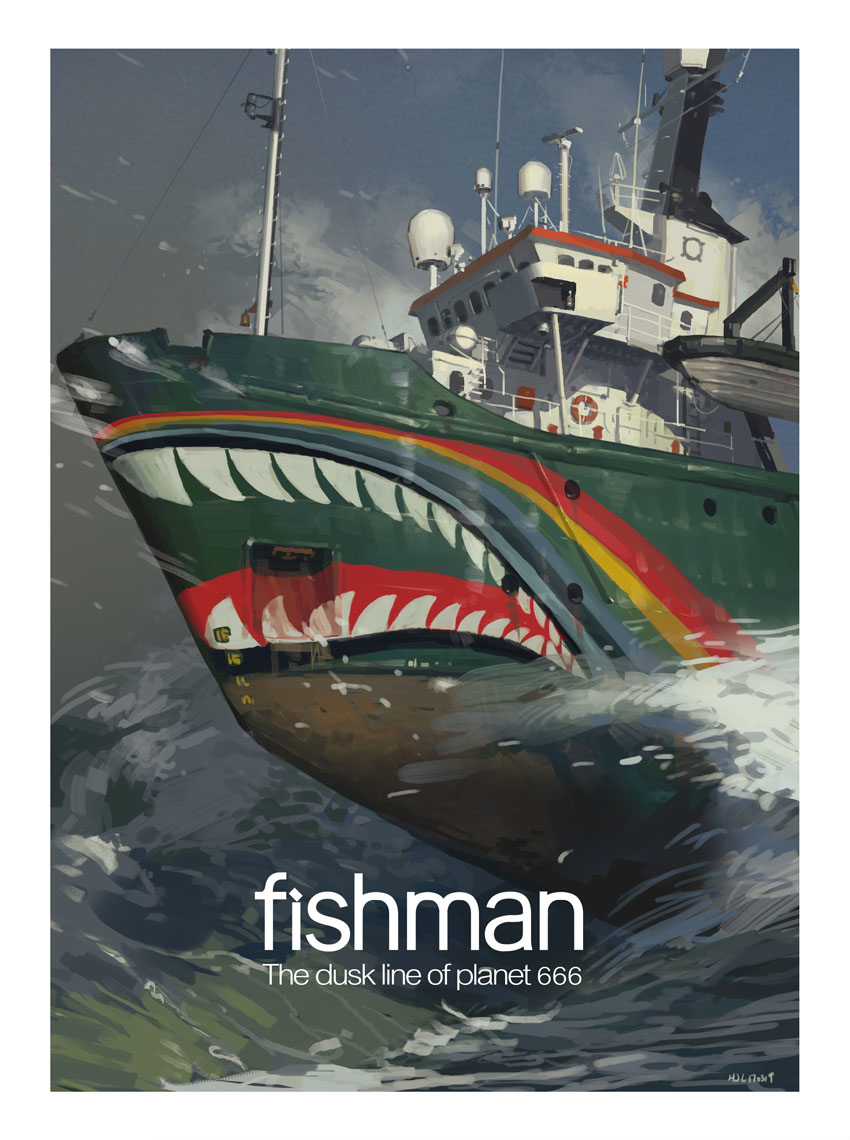 This is a pixiv picture whose title is 【fishman】.