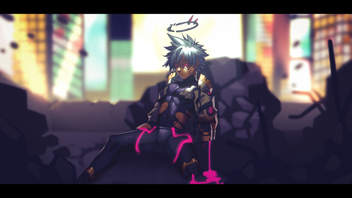 This is a pixiv picture whose title is 壊レタ人形.