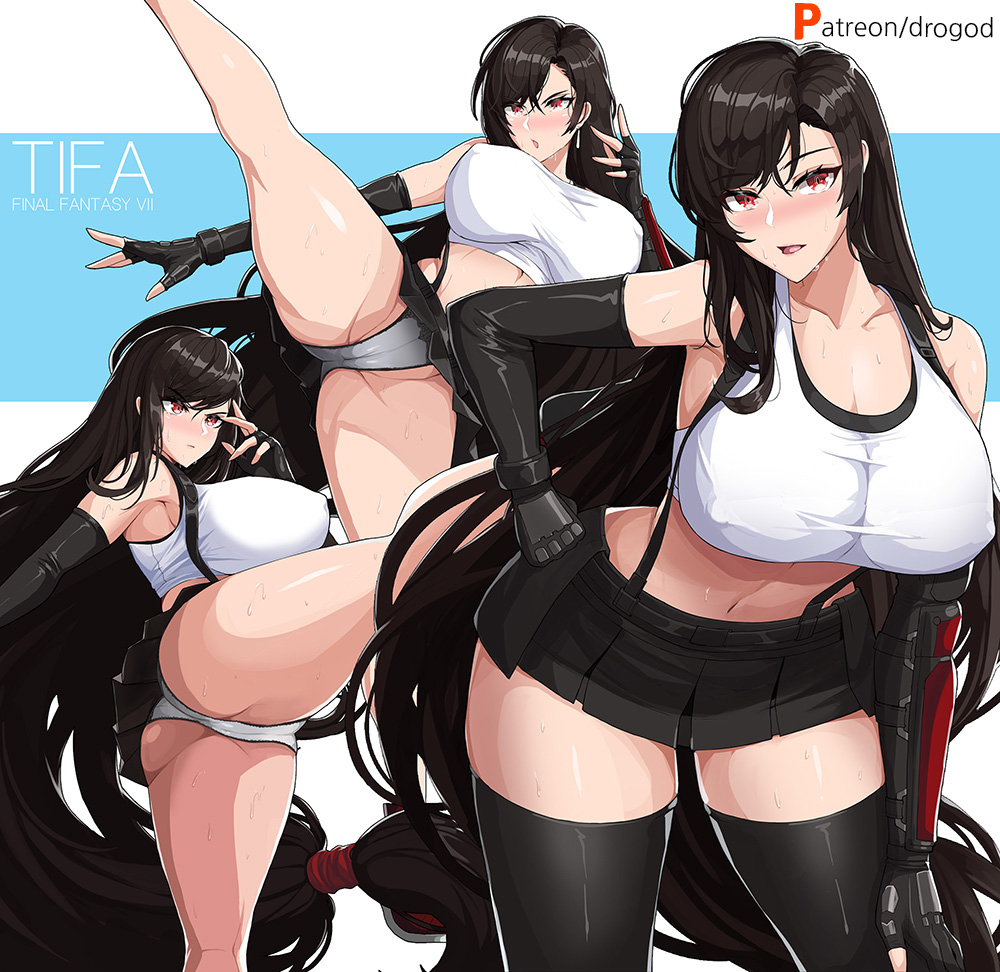 This is a pixiv picture whose title is FINAL FANTASY Ⅶ : Tifa.