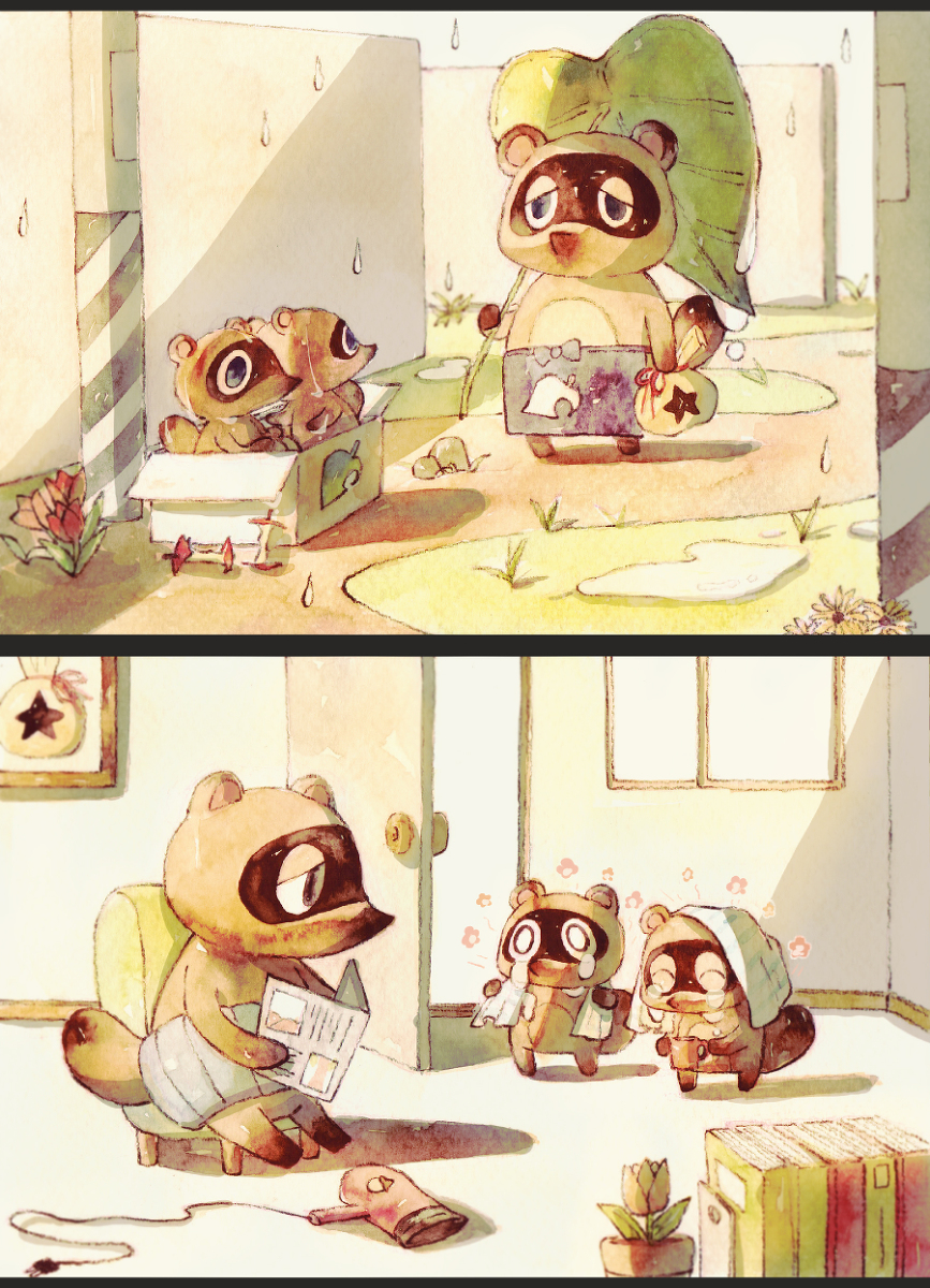 This is a pixiv picture whose title is どうぶつの森.