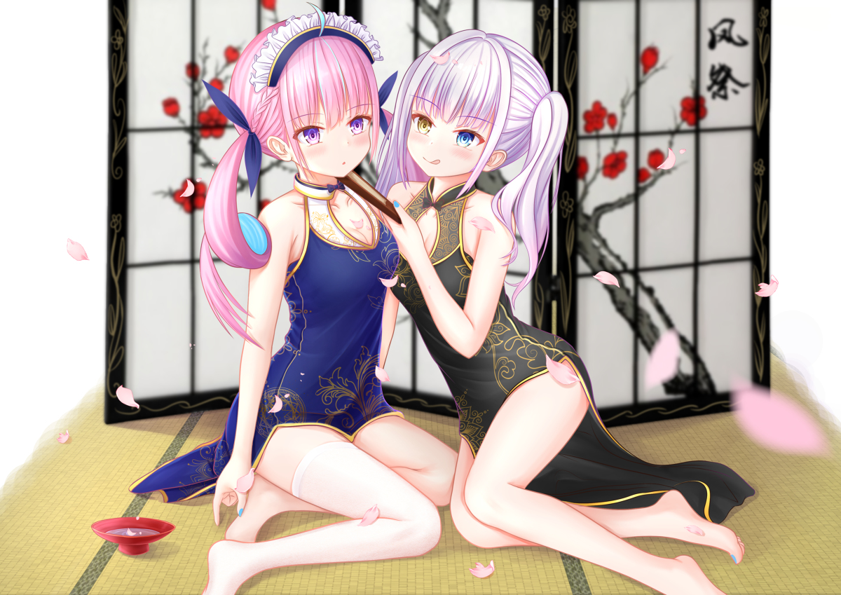 This is a pixiv picture whose title is 旗袍洋葱炒羊肉.