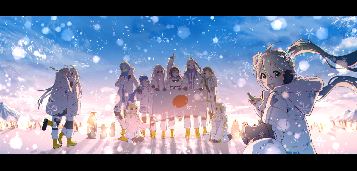 This is a pixiv picture whose title is VOCALOID.