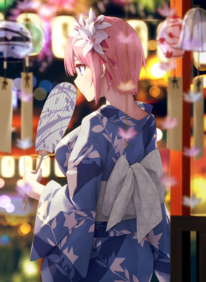 This is a pixiv picture whose title is 一花ちゃんと夏祭り.