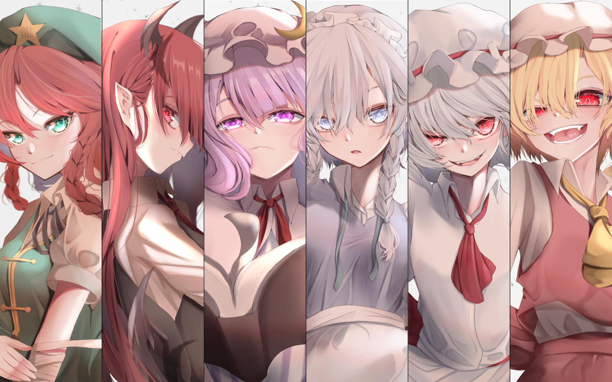 This is a pixiv picture whose title is 紅魔館メンバーその2.