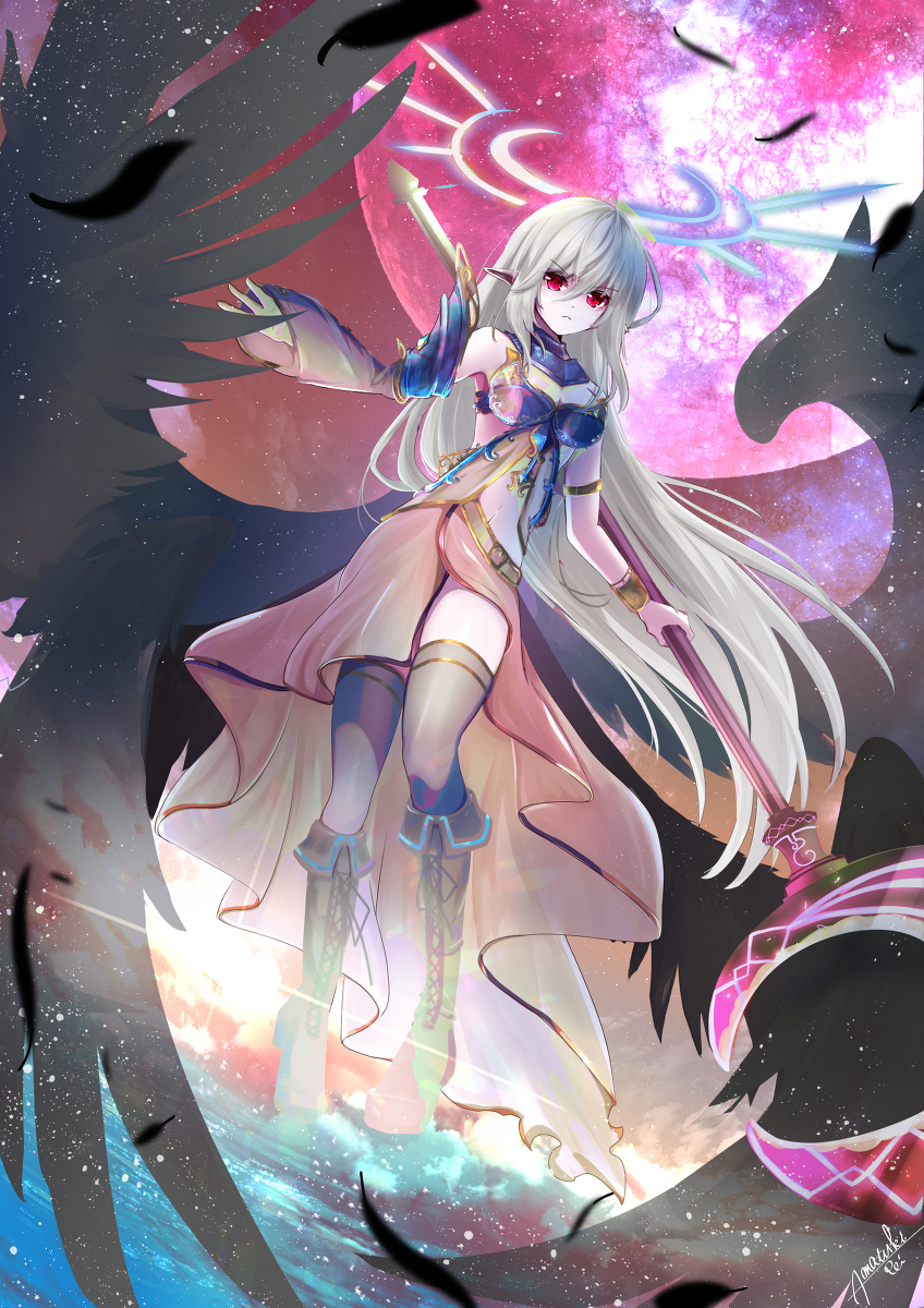 This is a pixiv picture whose title is オリジナル堕天使.