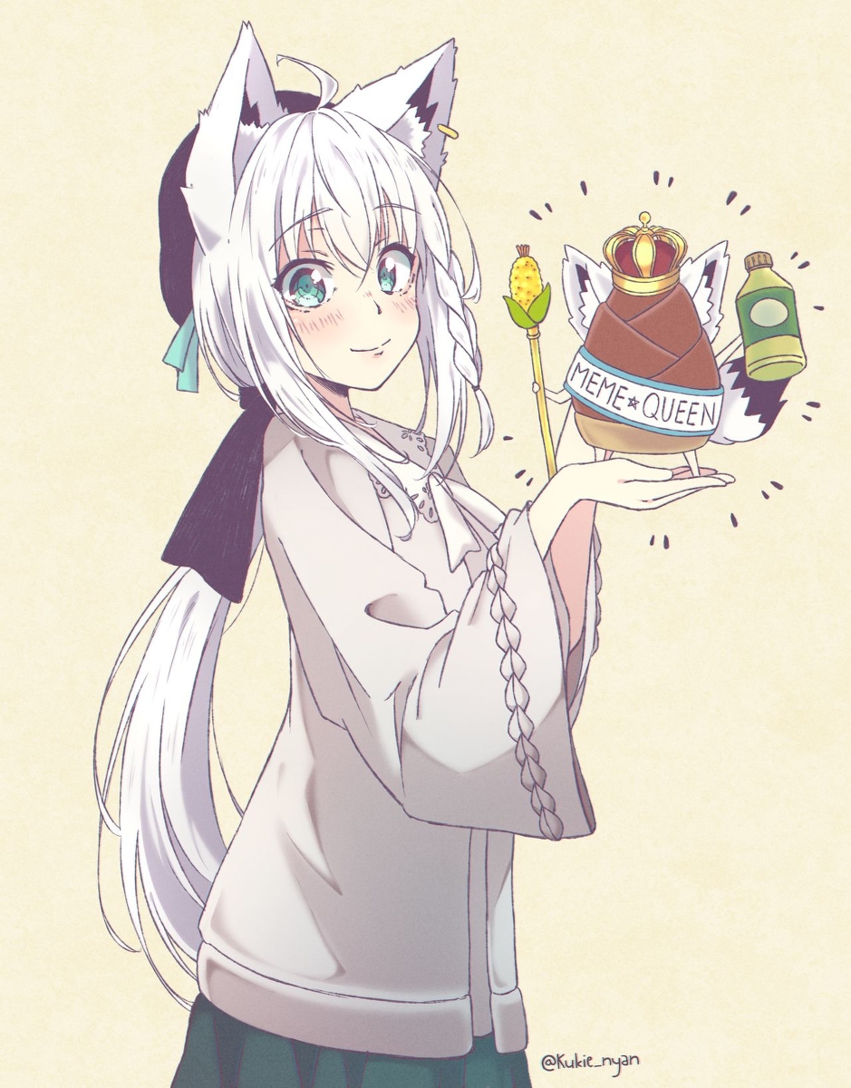 This is a pixiv picture whose title is Meme Queen.