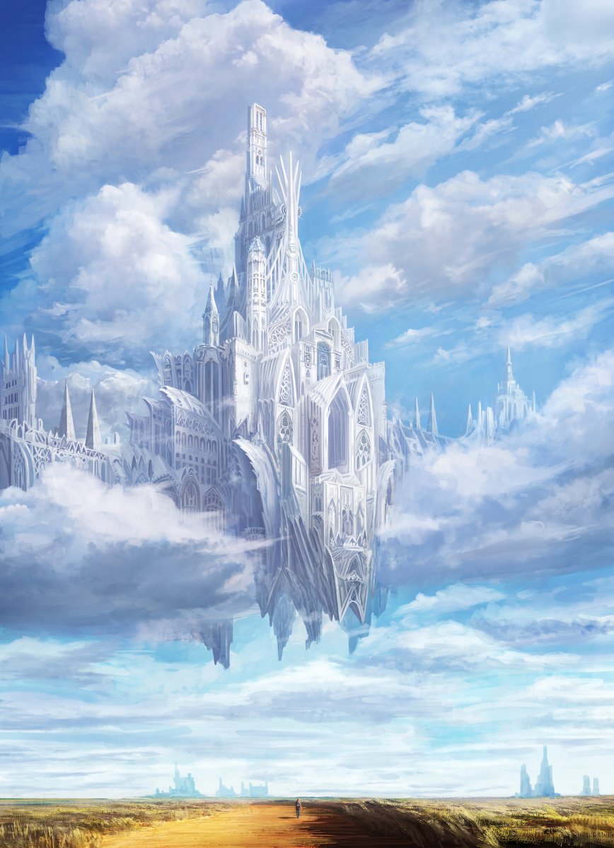 This is a pixiv picture whose title is 空の覇城.