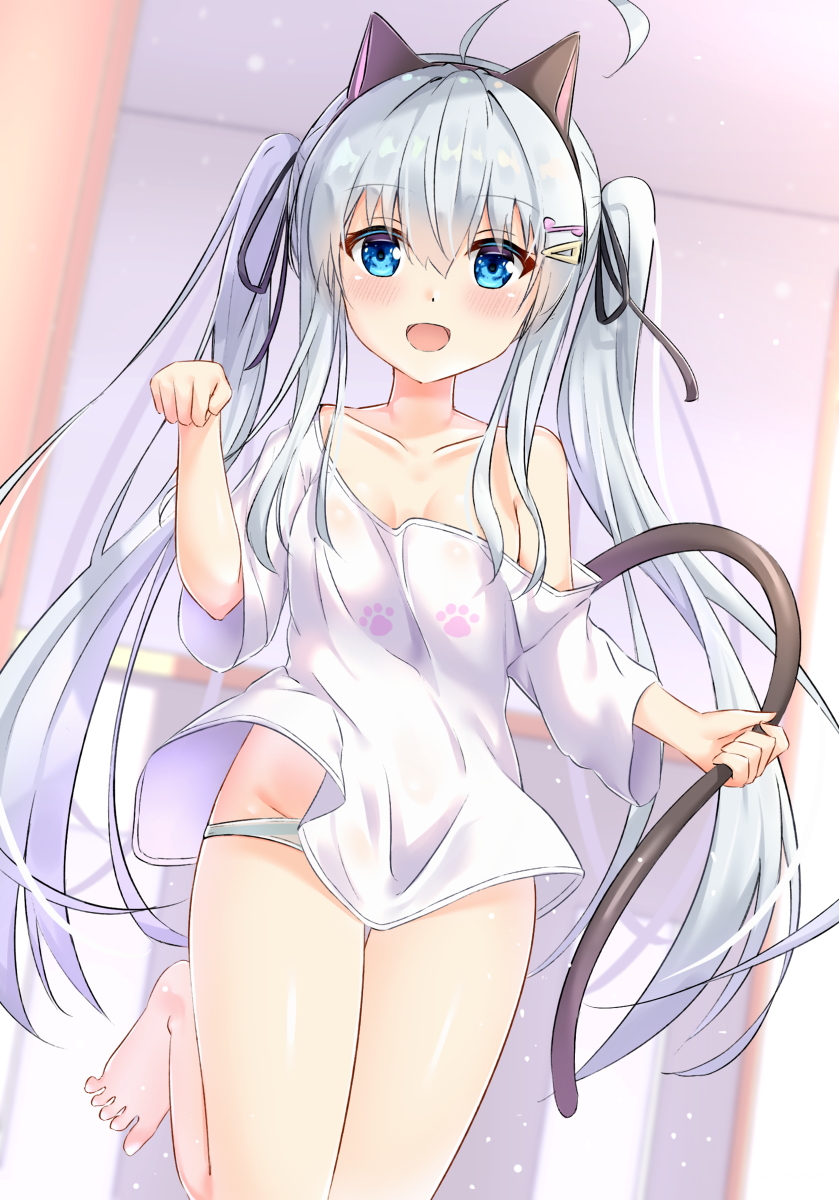 This is a pixiv picture whose title is 猫耳カチューシャ.