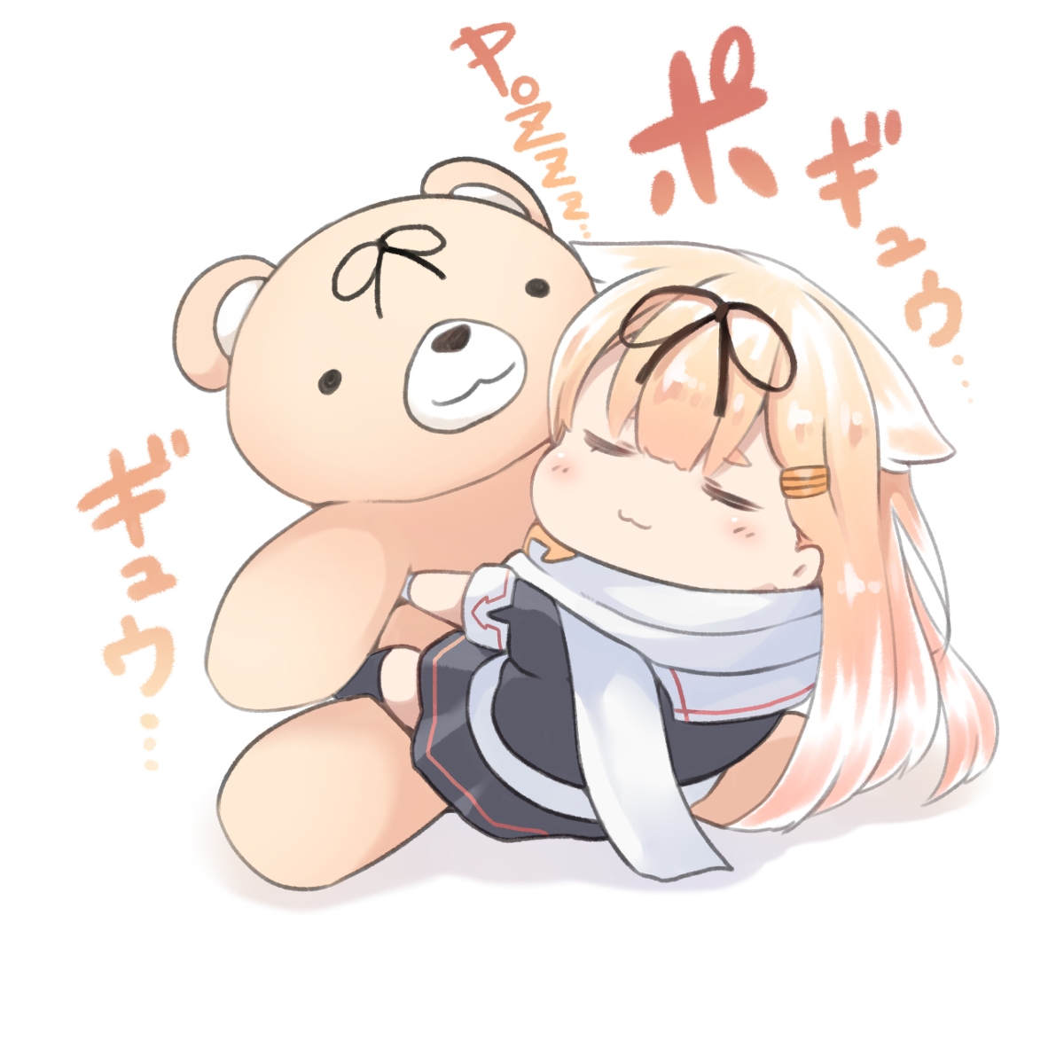 This is a pixiv picture whose title is 好き好きクマさん.