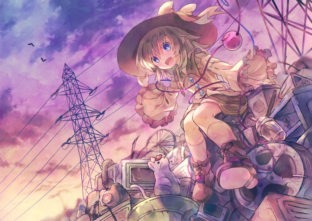 This is a pixiv picture whose title is 夕方.