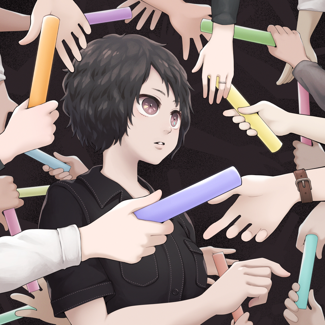 This is a pixiv picture whose title is 繋がってろ.