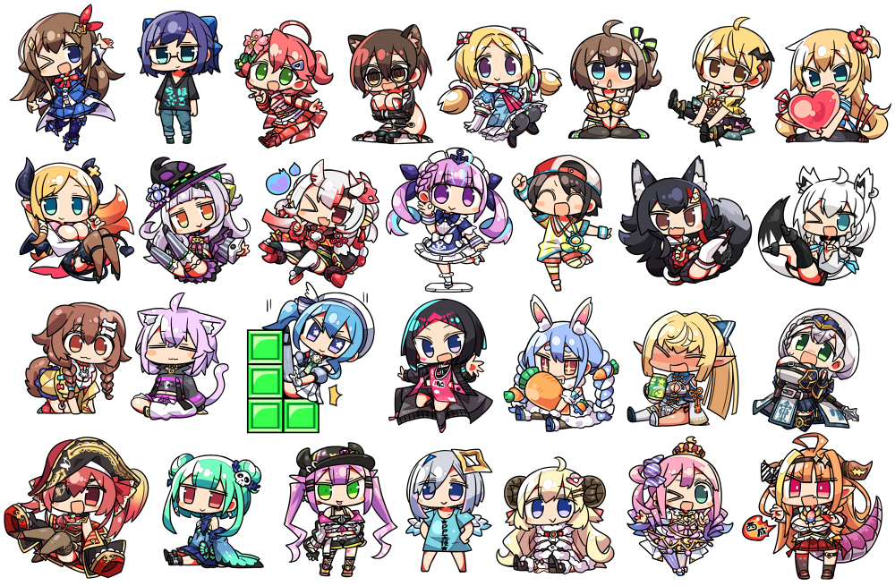 This is a pixiv picture whose title is ホロライブまとめ.