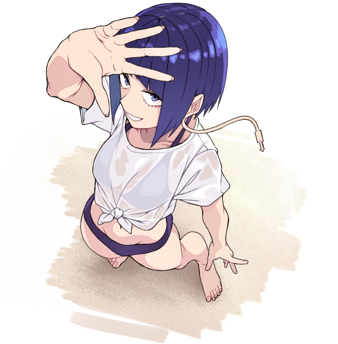 This is a pixiv picture whose title is 水着耳郎ちゃん.