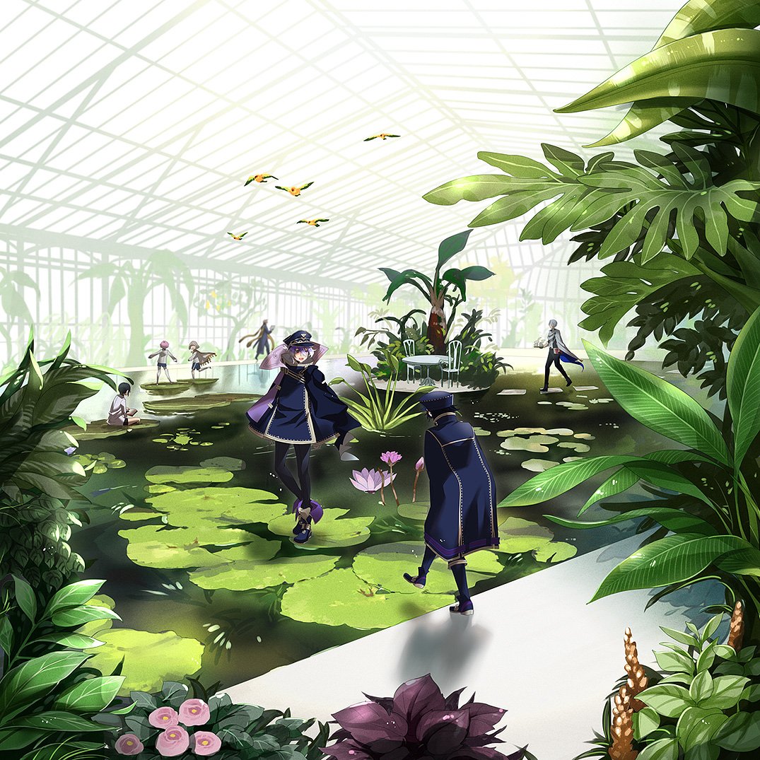 This is a pixiv picture whose title is 大温室のある本丸.