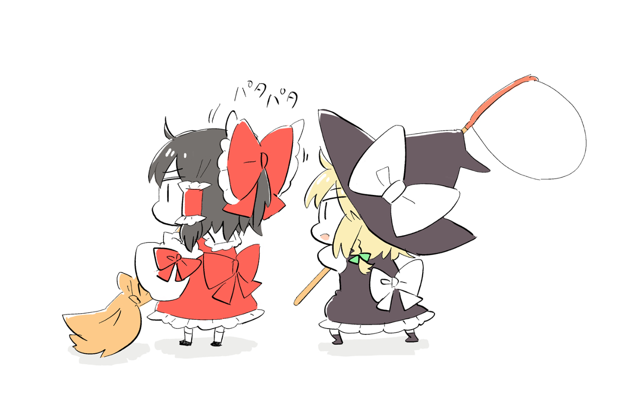 This is a pixiv picture whose title is ぱたぱた霊夢.