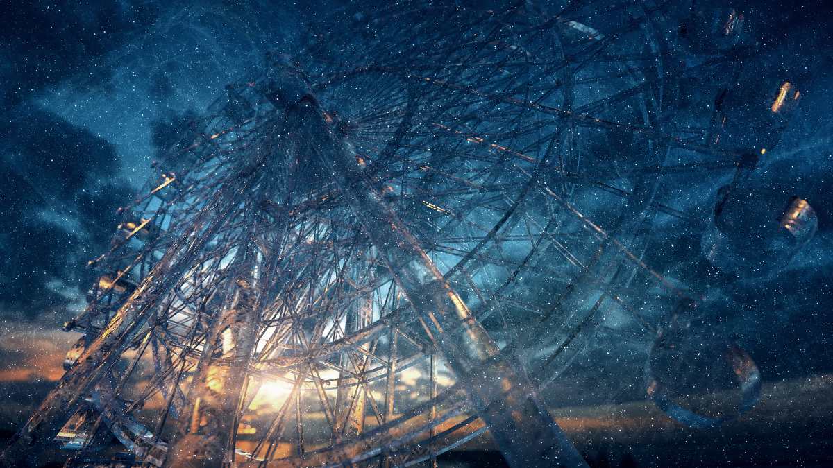 This is a pixiv picture whose title is 水晶の観覧車.