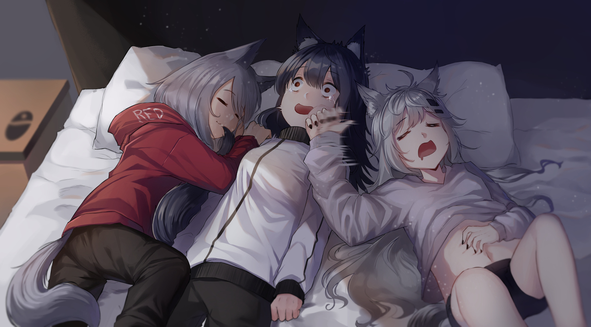 This is a pixiv picture whose title is 🐺🐺🐺.