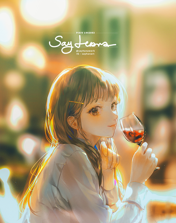This is a pixiv picture whose title is ほろ酔いの君も可愛い.