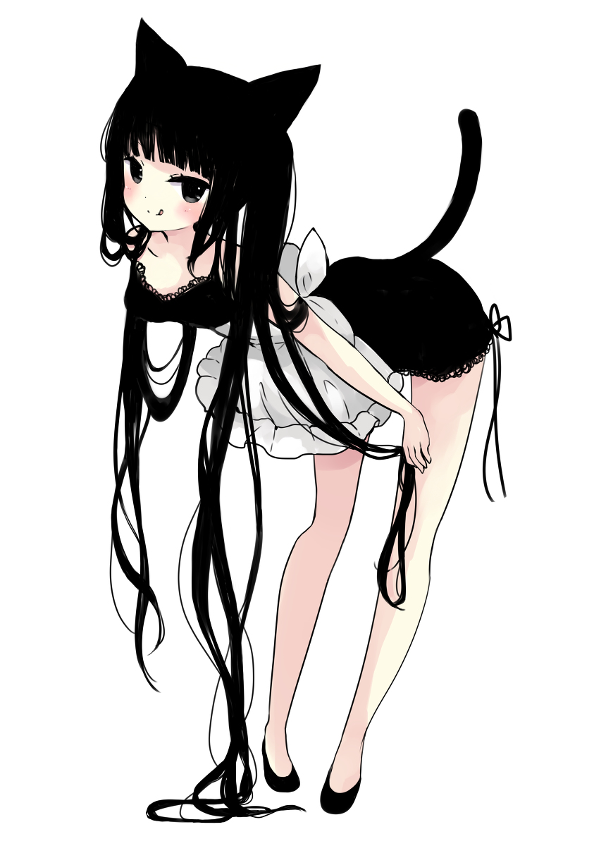 This is a pixiv picture whose title is 黒猫.