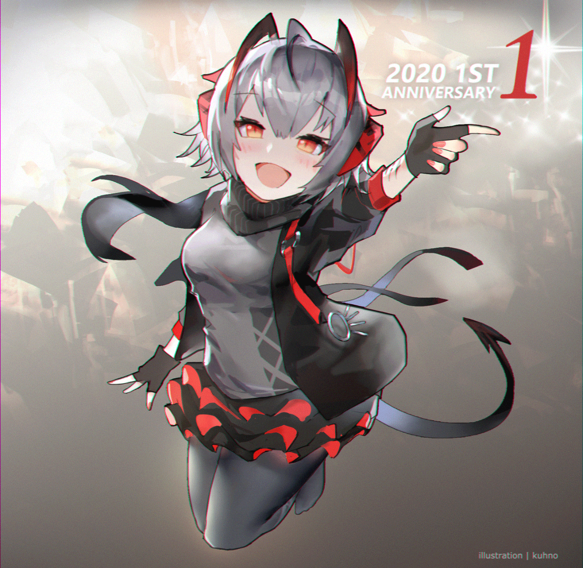 This is a pixiv picture whose title is W.