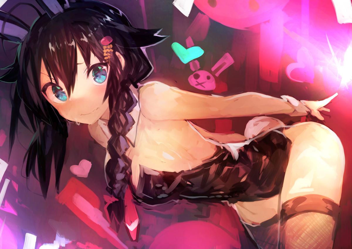 This is a pixiv picture whose title is 時雨バニー.