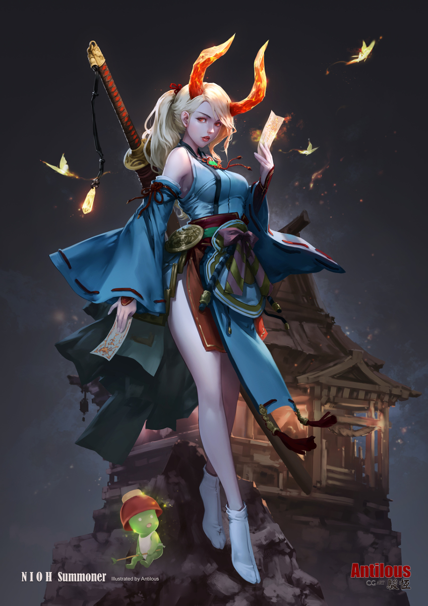 This is a pixiv picture whose title is NIOH Summoner.