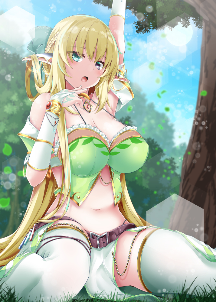 This is a pixiv picture whose title is エルフさんとダイスロールダンジョン19.