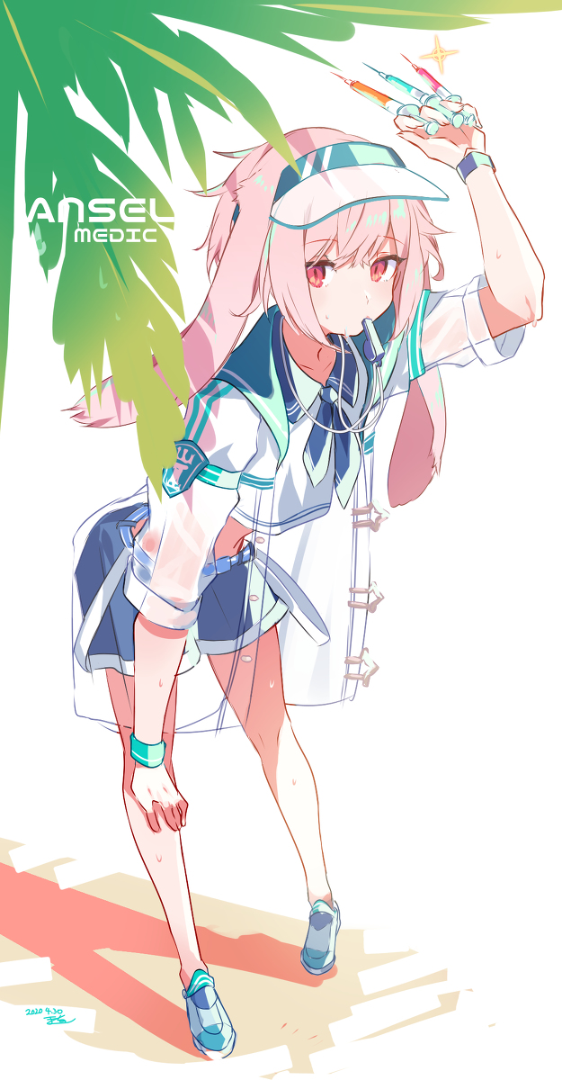 This is a pixiv picture whose title is 水着アンセルくん.