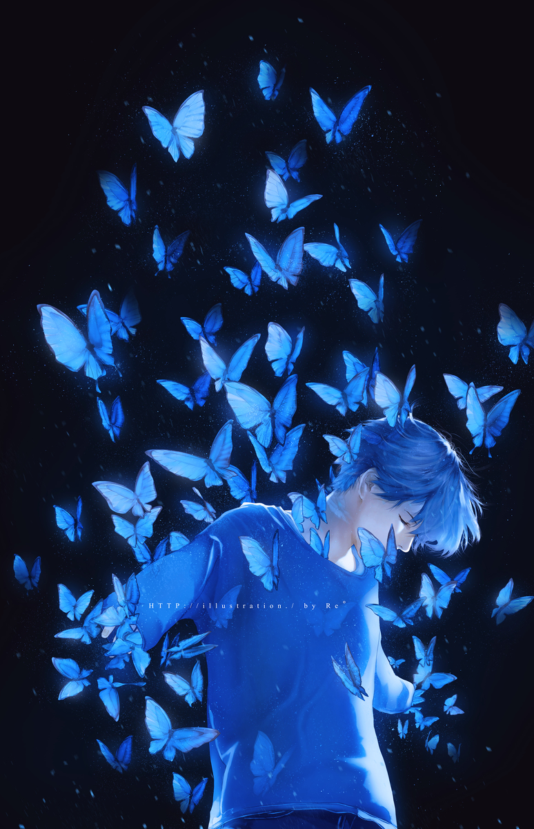 This is a pixiv picture whose title is Morpho.