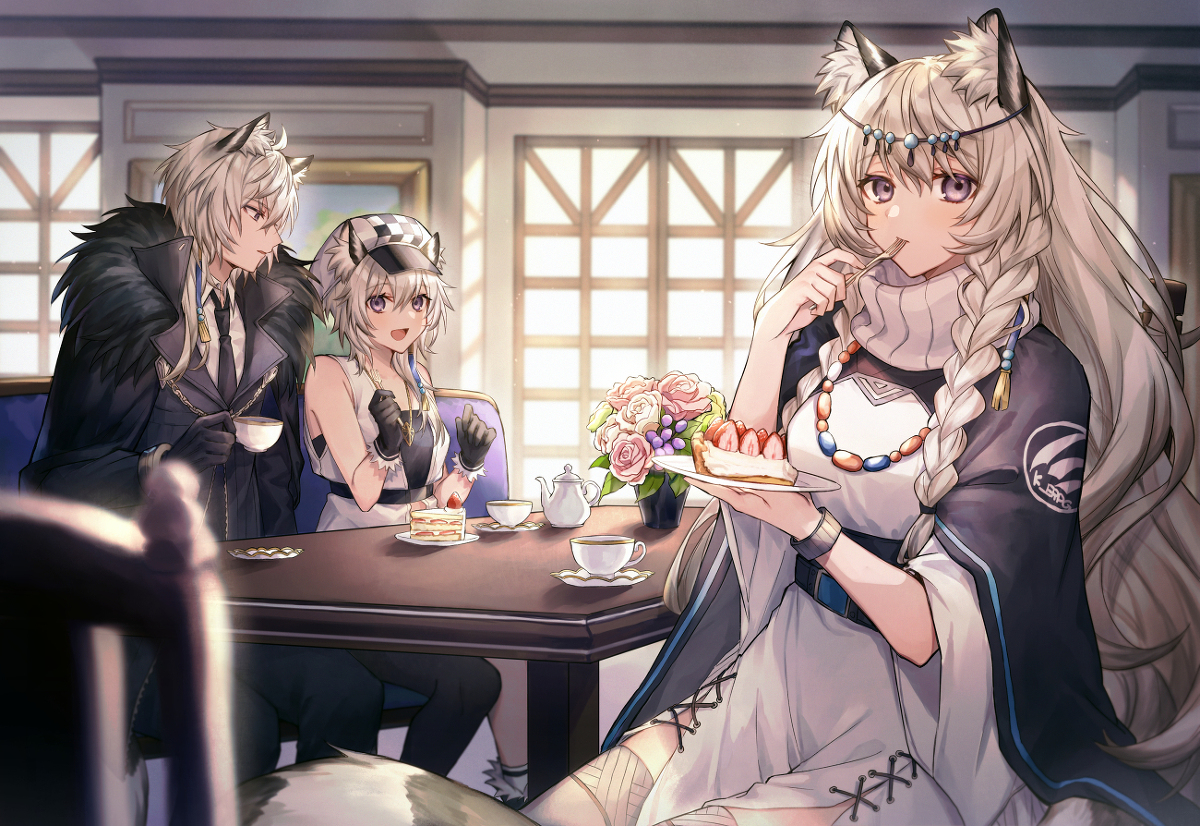 This is a pixiv picture whose title is ☕.