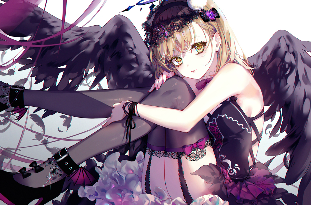 This is a pixiv picture whose title is 堕天使.