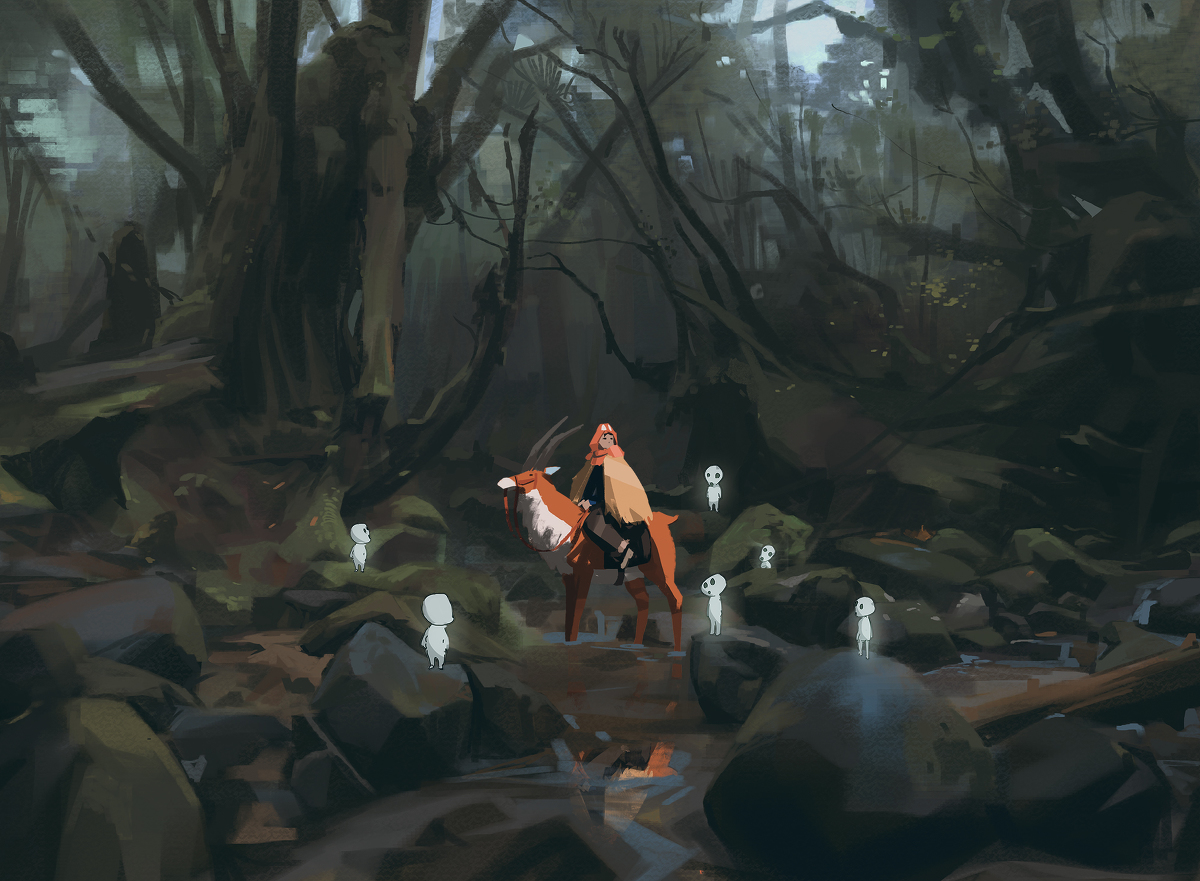 This is a pixiv picture whose title is Ashitaka.