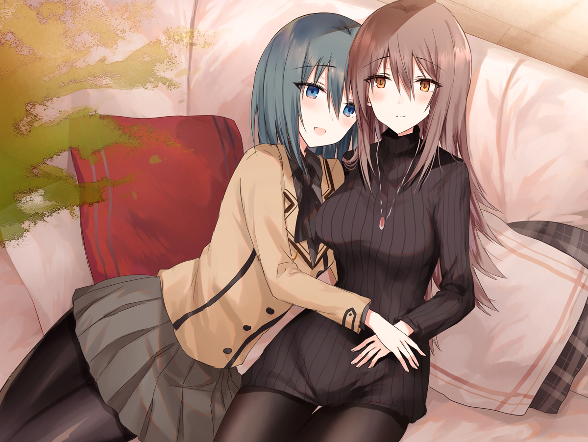 This is a pixiv picture whose title is いつも二人で.