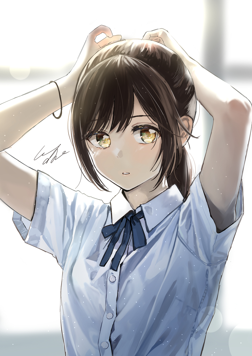 This is a pixiv picture whose title is 夏の君.