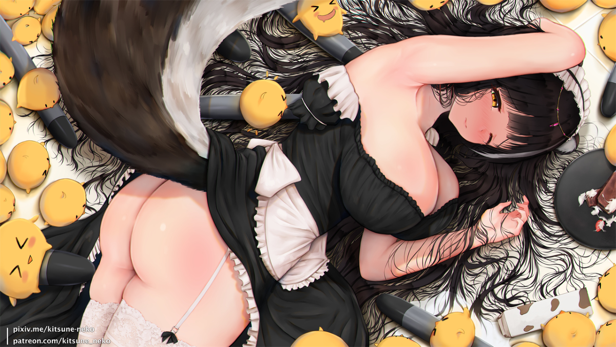 This is a pixiv picture whose title is 長波.