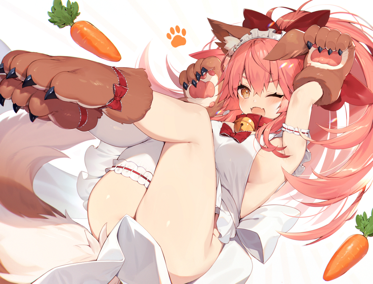 This is a pixiv picture whose title is タマモキャット🥕.
