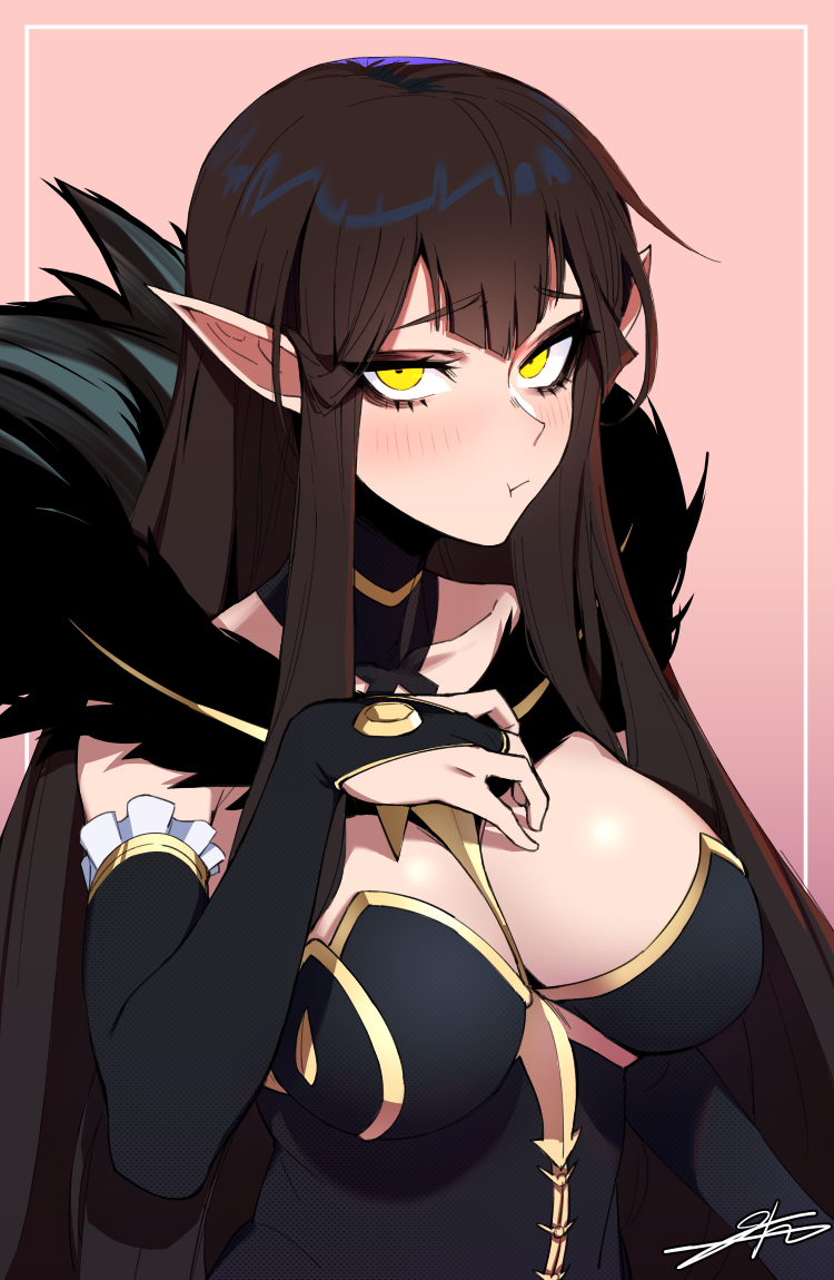 This is a pixiv picture whose title is Pouty Queen.