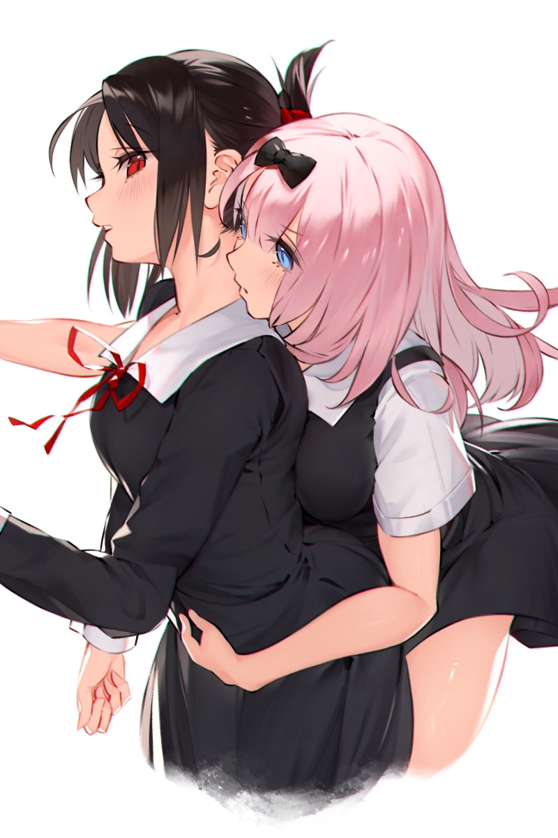 This is a pixiv picture whose title is かぐや&千花.