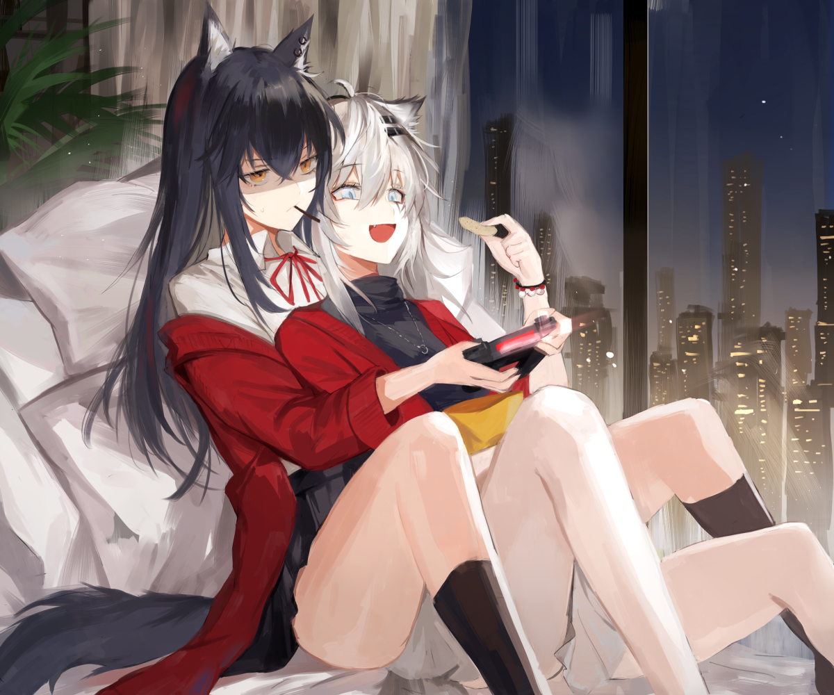 This is a pixiv picture whose title is 一起打游戏.
