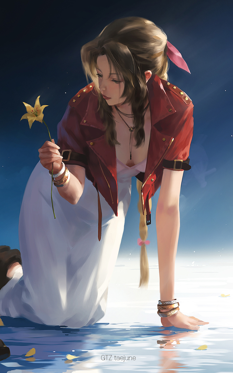 This is a pixiv picture whose title is Aerith.