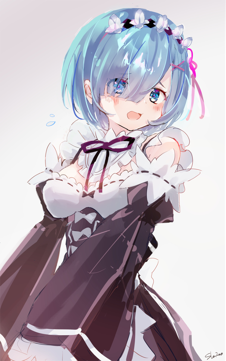 This is a pixiv picture whose title is レム.