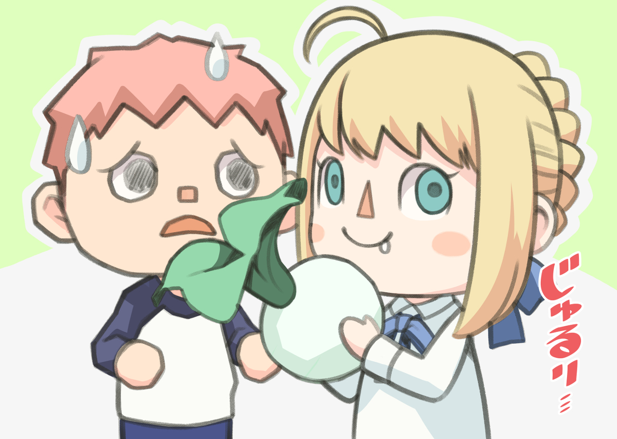 This is a pixiv picture whose title is シロウ、おなかが空きました.