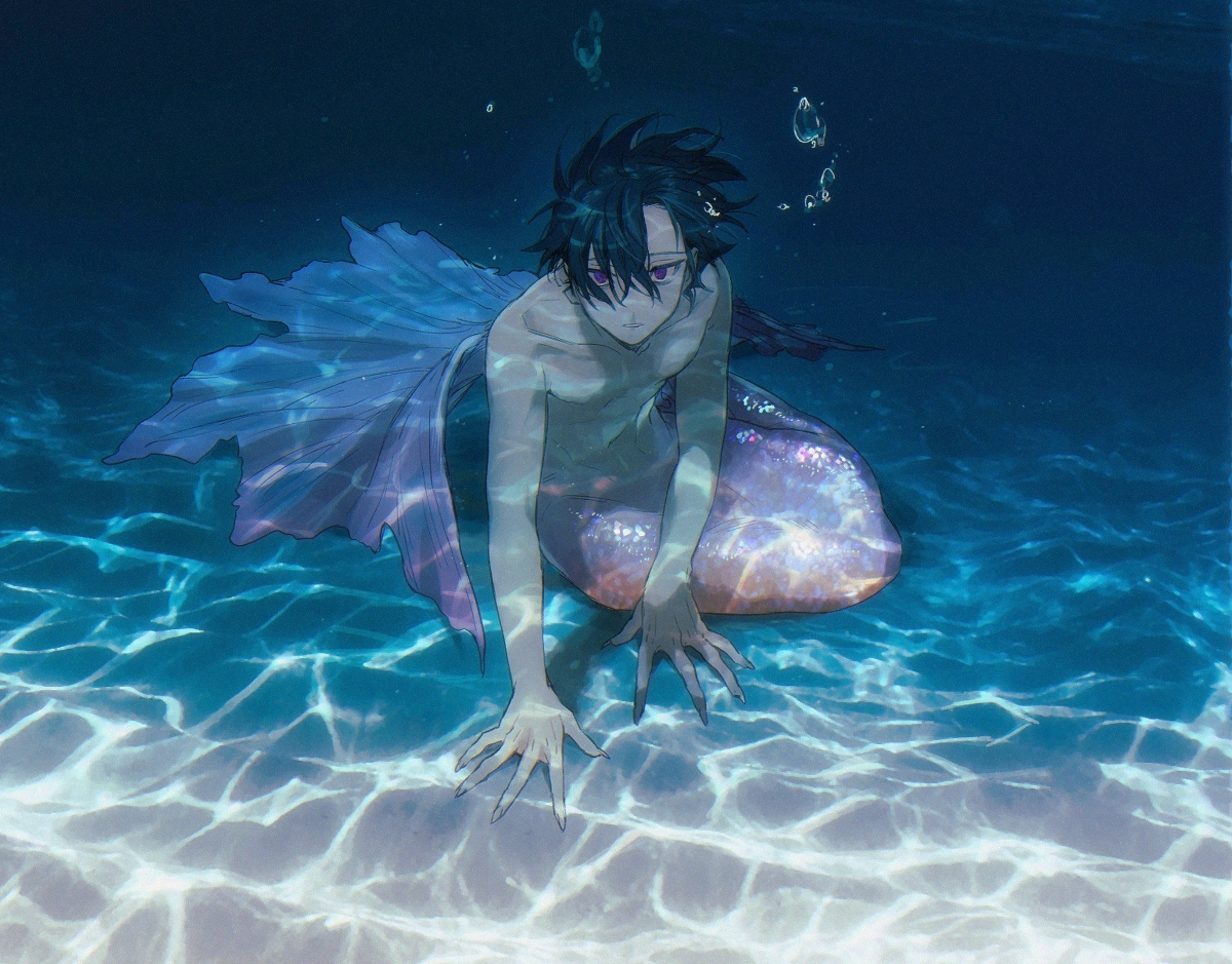 This is a pixiv picture whose title is 💧.