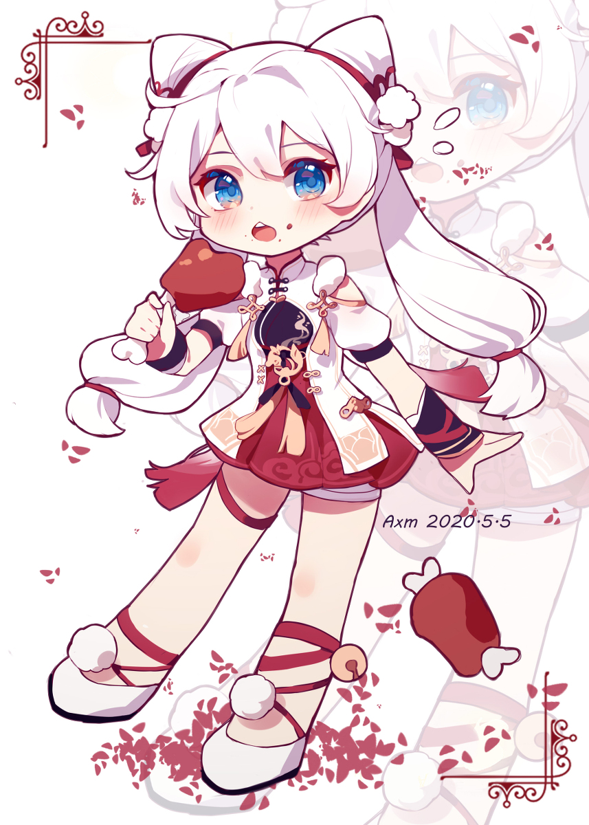 This is a pixiv picture whose title is 灵兔喰肉.