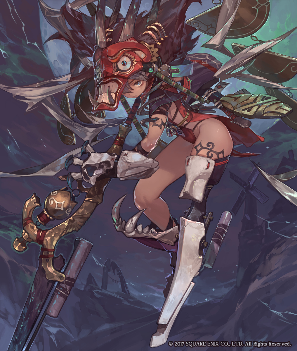 This is a pixiv picture whose title is 『サヴァスロ』竜滅士レヴァティーンのイラスト＋設定画.